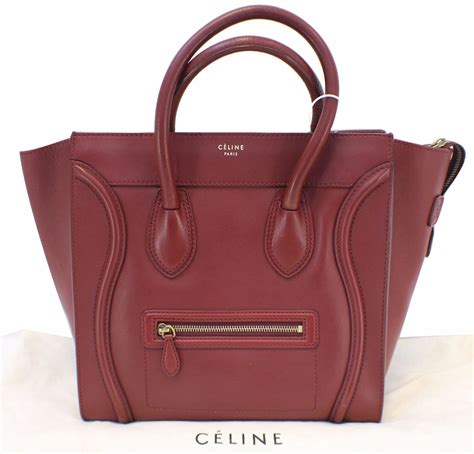 celine vintage bag red|authentic celine bags on sale.